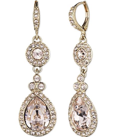 givenchy crystal earrings 13 ever|macy's Givenchy earrings.